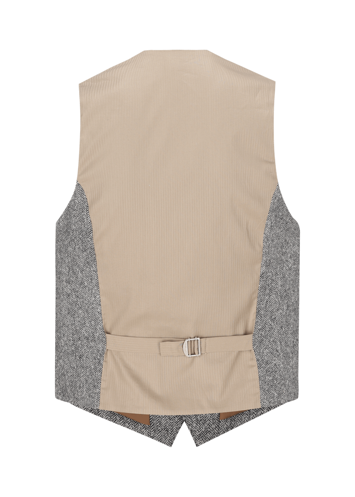 Luis Trenker Gilet con motivo a spina di pesce Lusebastian Promozione Limitata