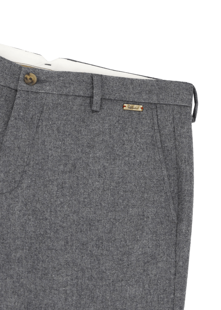 Luis Trenker Pantaloni chino in flanella di lana Lubruneu Online