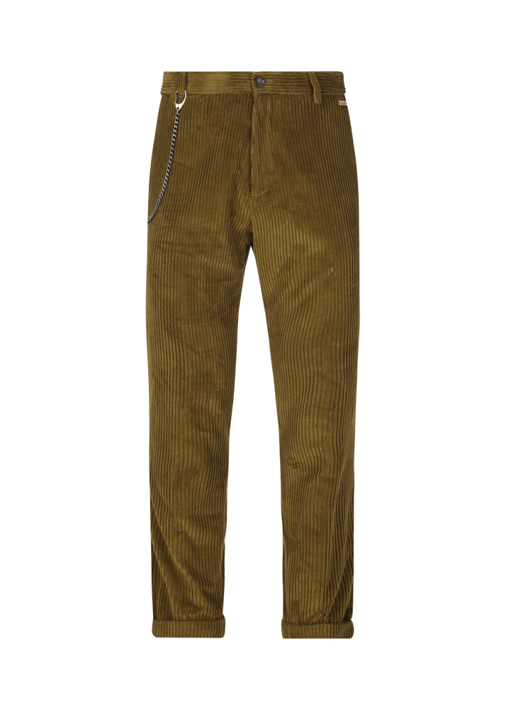 Luis Trenker Pantaloni chino in velluto a coste Lubruneu In Vendita