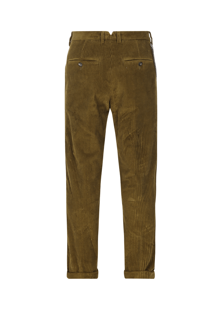 Luis Trenker Pantaloni chino in velluto a coste Lubruneu In Vendita