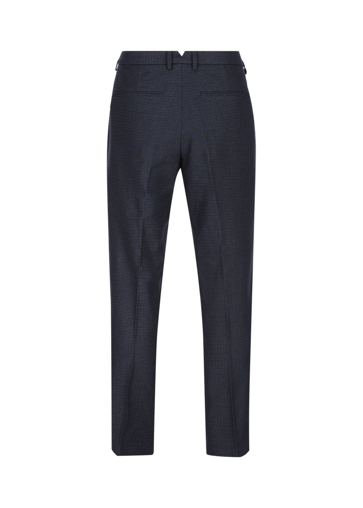 Luis Trenker Pantaloni chino con motivo pied-de-poule Lubogi Saldi