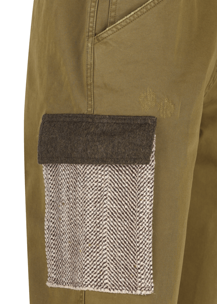 Luis Trenker Pantaloni cargo dal look usurato Luberno Saldi Di Fabbrica