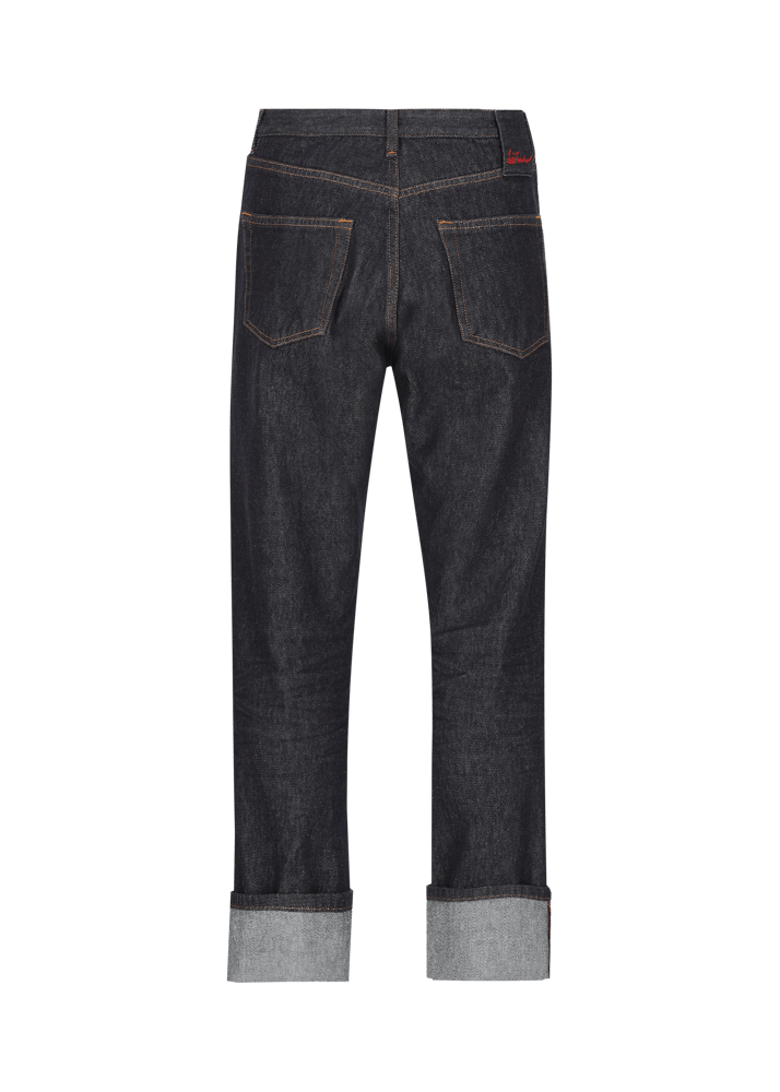 Luis Trenker Jeans con design a cinque tasche e risvolto a fondo gamba Lupedro Negozio