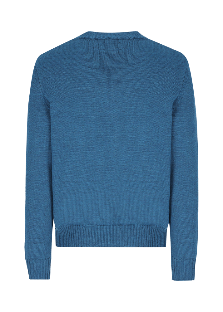 Luis Trenker Pullover lavorato a maglia in lana merino Luwietro Italy