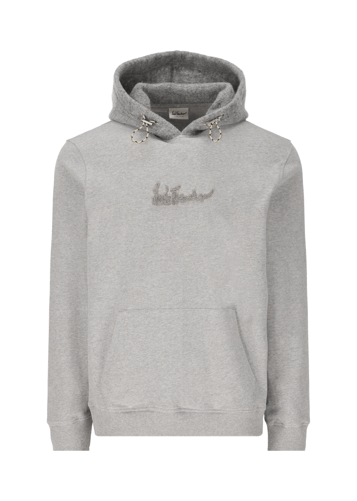 Luis Trenker Pullover con cappuccio e logo Luphilipp Vendita