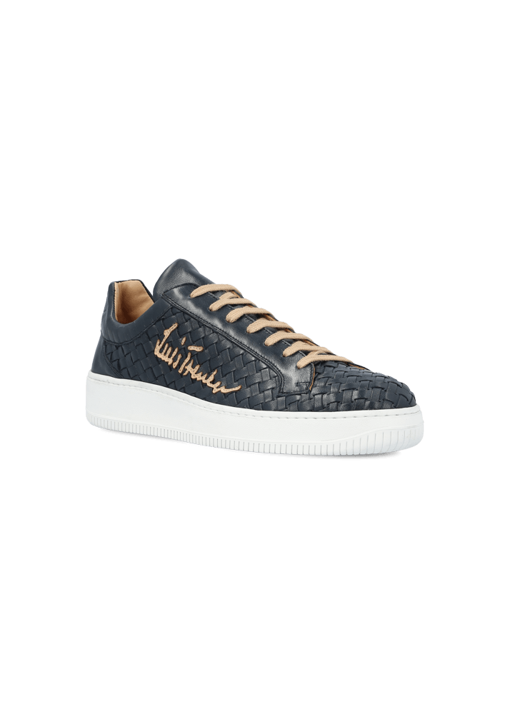 Luis Trenker Sneaker in pelle intrecciata modello Lupintros In Vendita