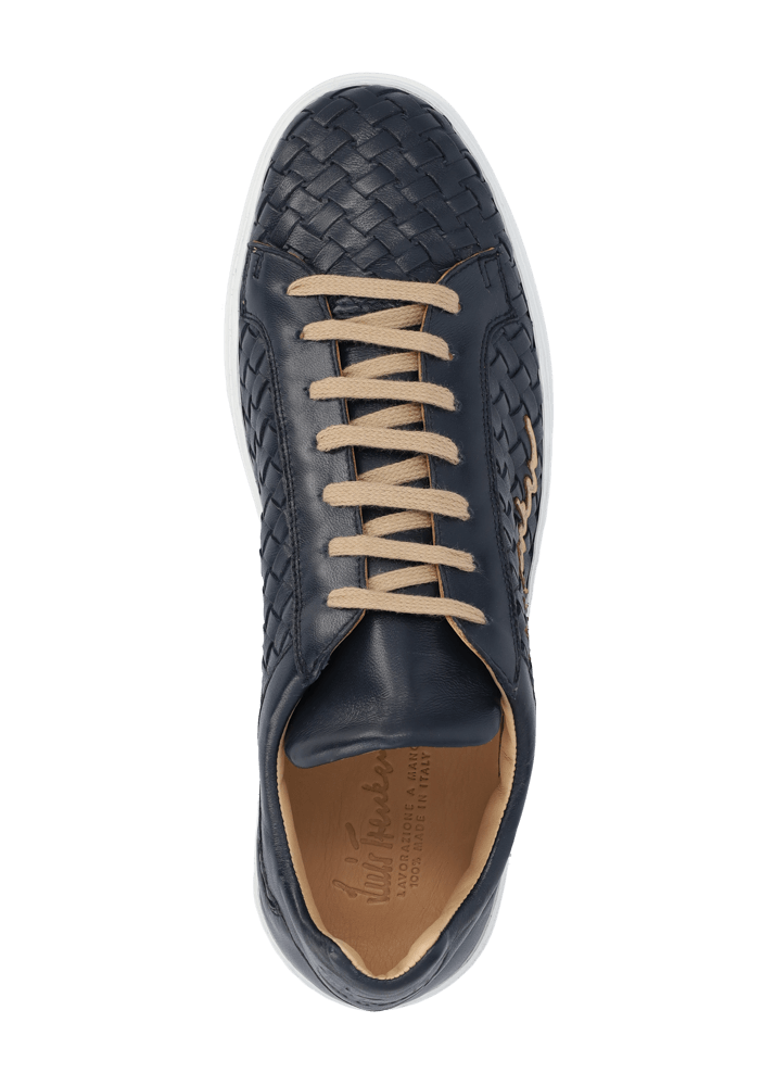 Luis Trenker Sneaker in pelle intrecciata modello Lupintros In Vendita