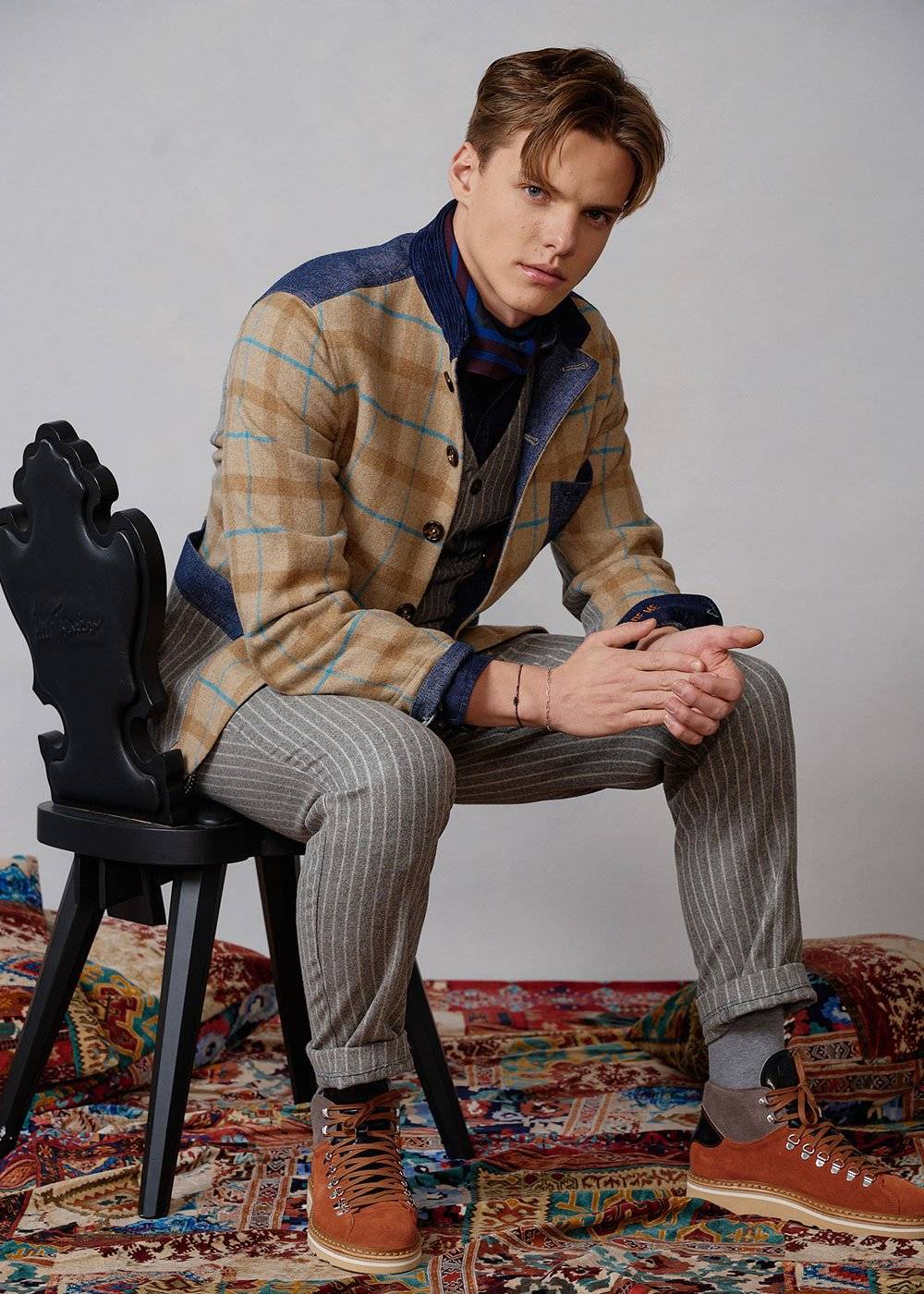 Luis Trenker Sneaker alta in pelle modello Lugionata Vendite Flash