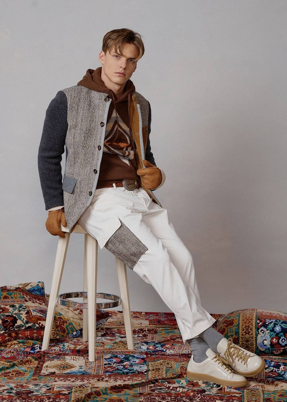 Luis Trenker Sneaker in pelle modello Lupintros In Saldo