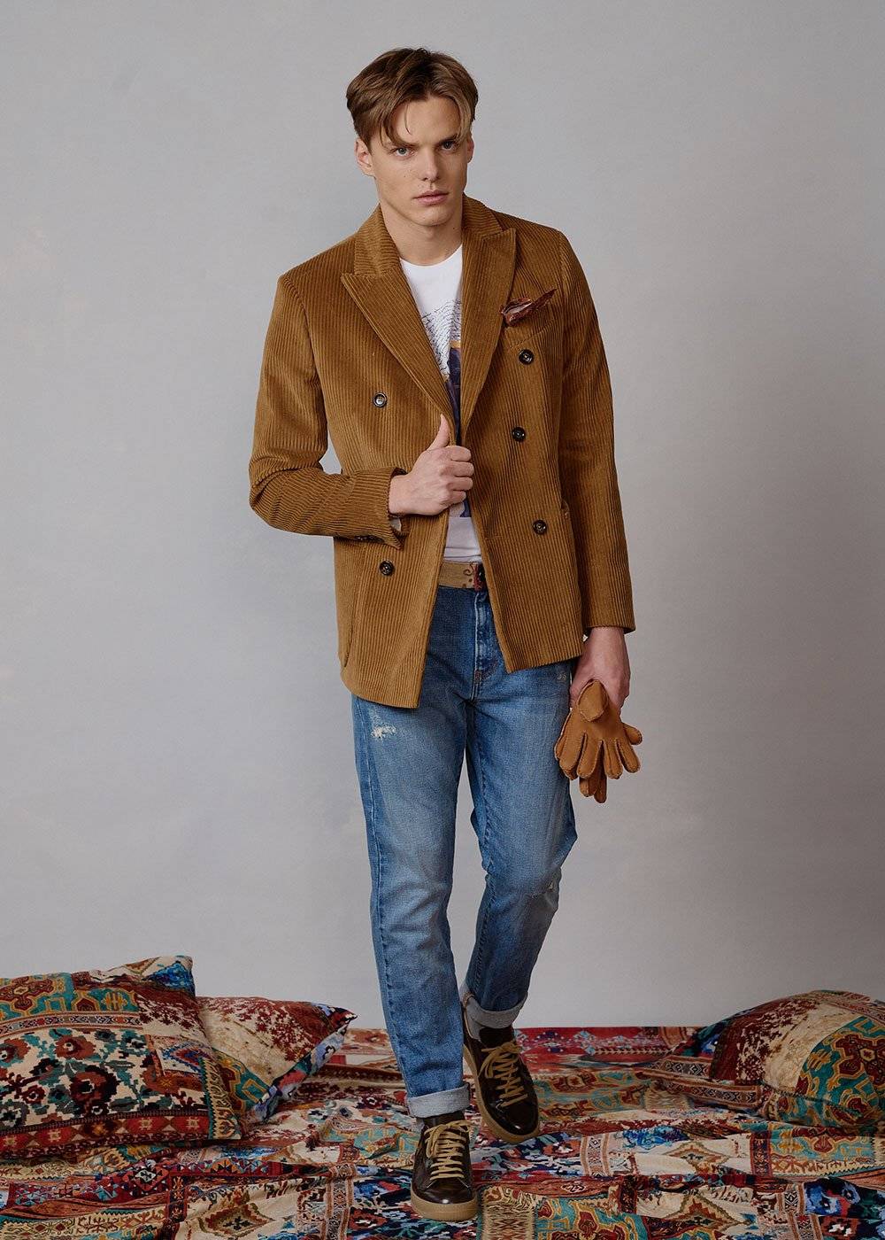 Luis Trenker Sneaker in pelle modello Lupintros