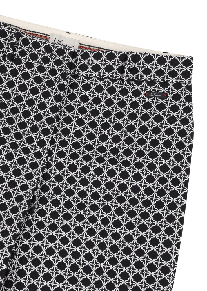 Luis Trenker Pantaloni in cotone jacquard con taglio Cigarette Cut modello Luleonelle Fornitura limitata