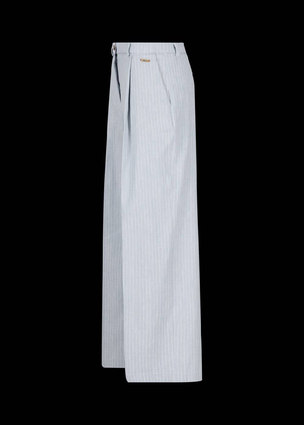 Luis Trenker Pantaloni con pinces dalla linea ampia con motivo gessato modello Luxara Shopping online