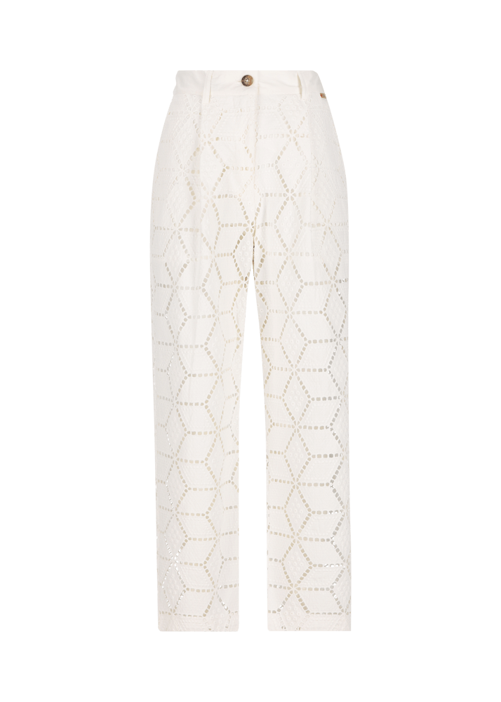Luis Trenker Pantaloni dalla linea Carrot Fit in pizzo sangallo modello Luloretta Vendite stagionali