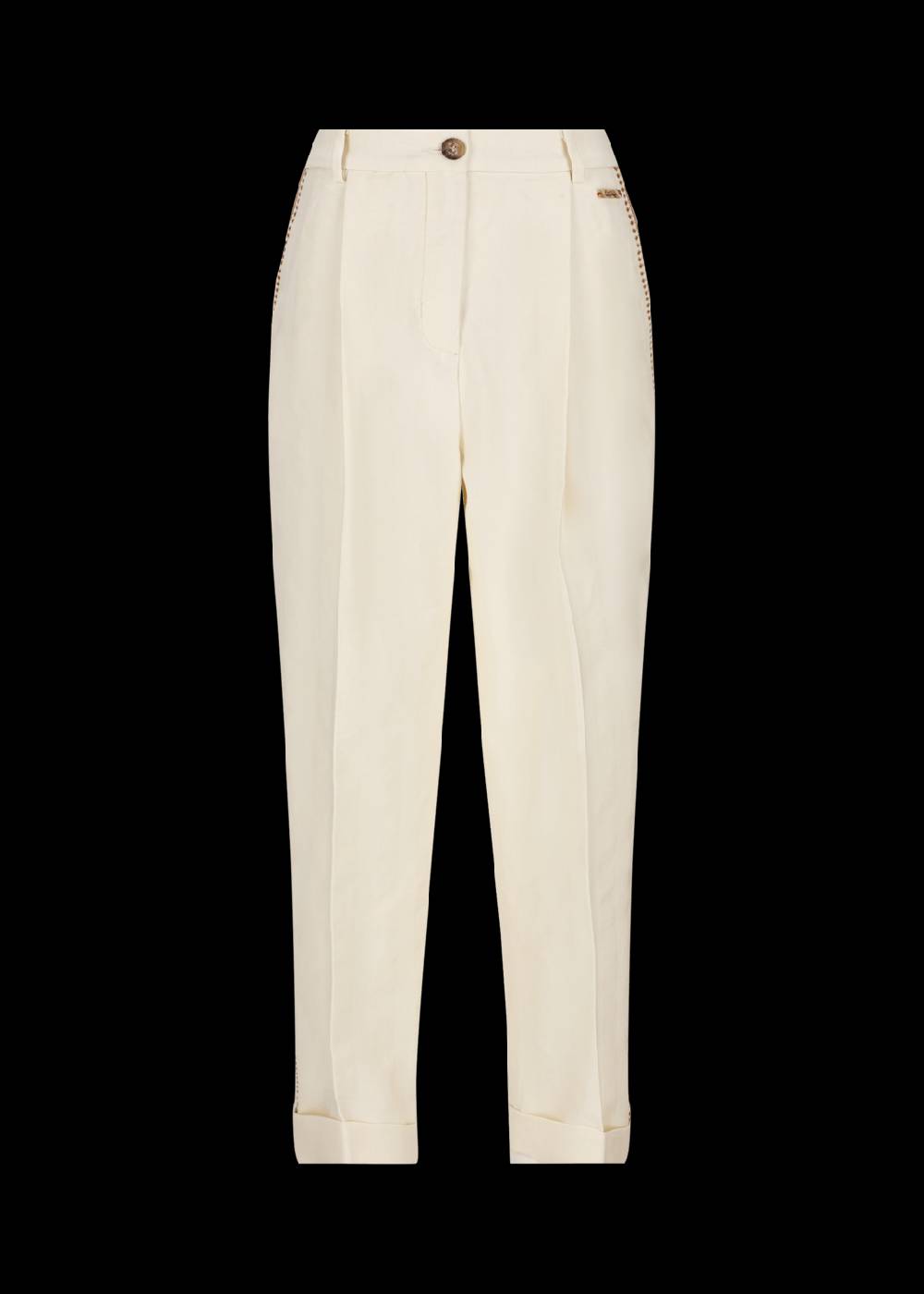 Luis Trenker Pantaloni dalla linea Carrot Fit con ricamo modello Luloretta Offerta natalizia