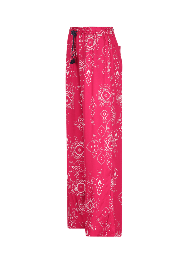 Luis Trenker Pantaloni ampi con stampa bandana modello Luliana Offerta Pasqua