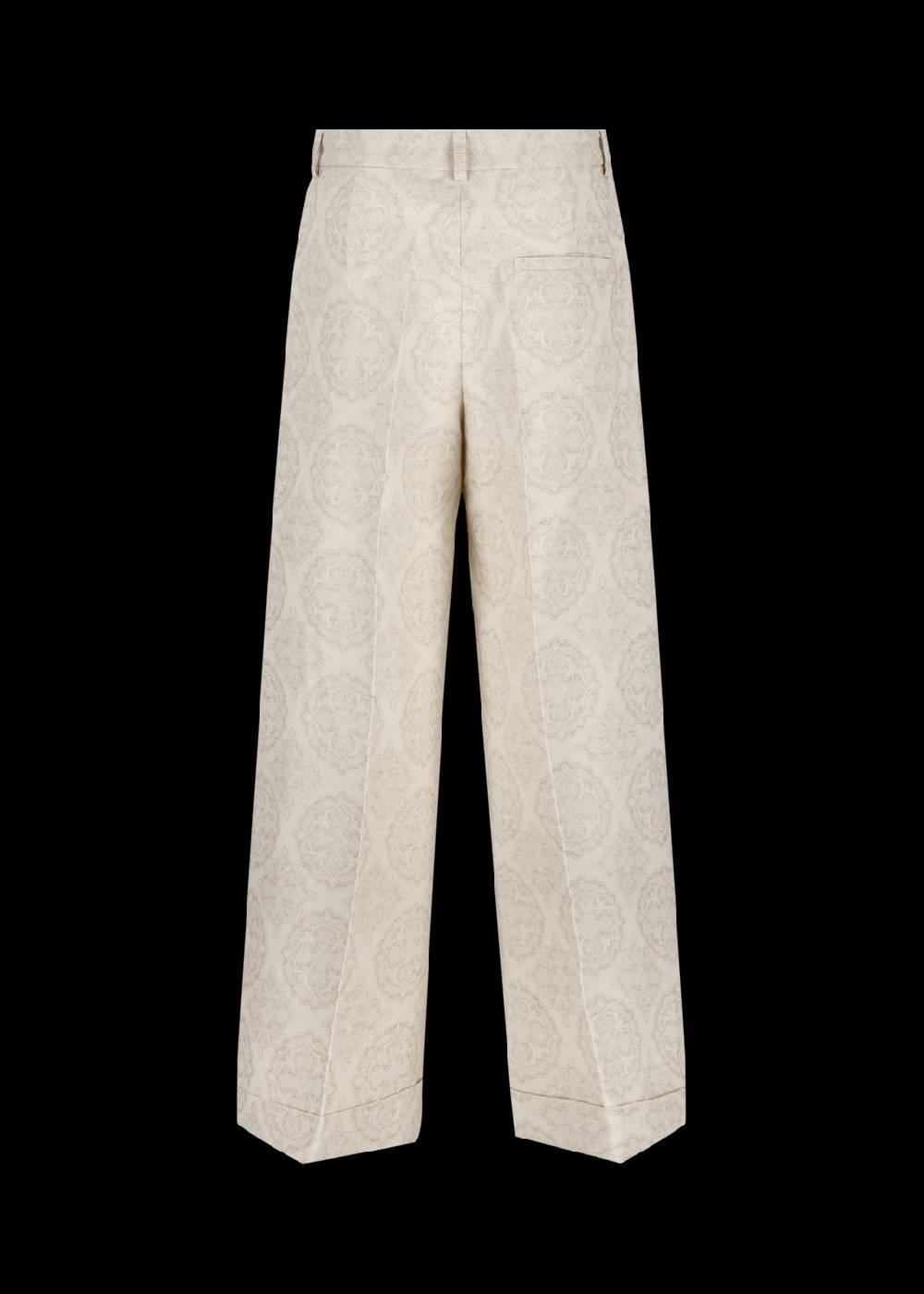 Luis Trenker Pantaloni a gamba ampia in jacquard modello Lulidia Offerta Giorno del Papà