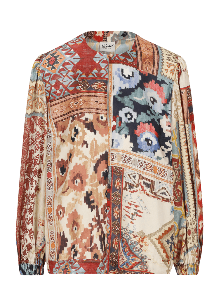 Luis Trenker Blusa modello Lugiada con stampa patchwork Lightning offer