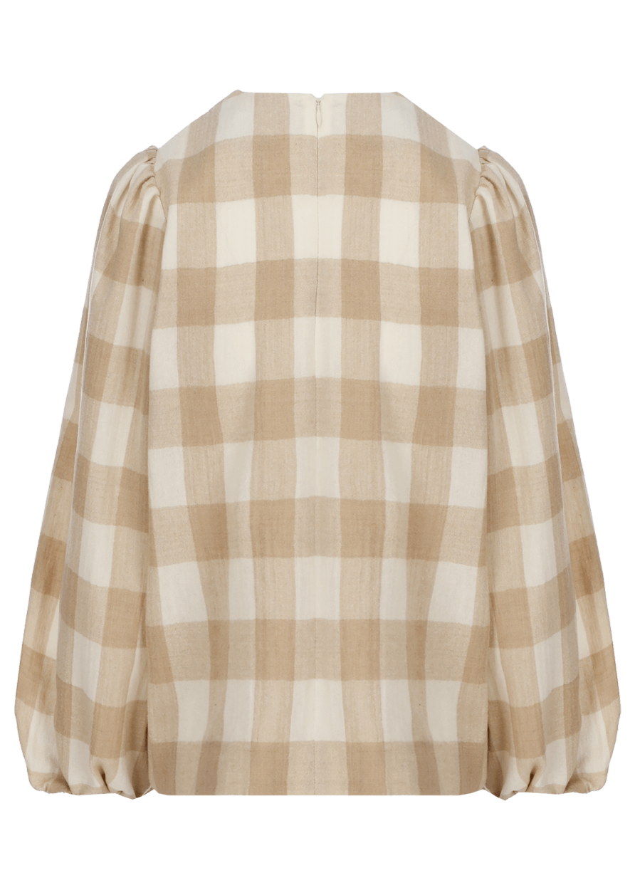 Luis Trenker Blusa con motivo a quadri modello Lugiada Grandi sconti
