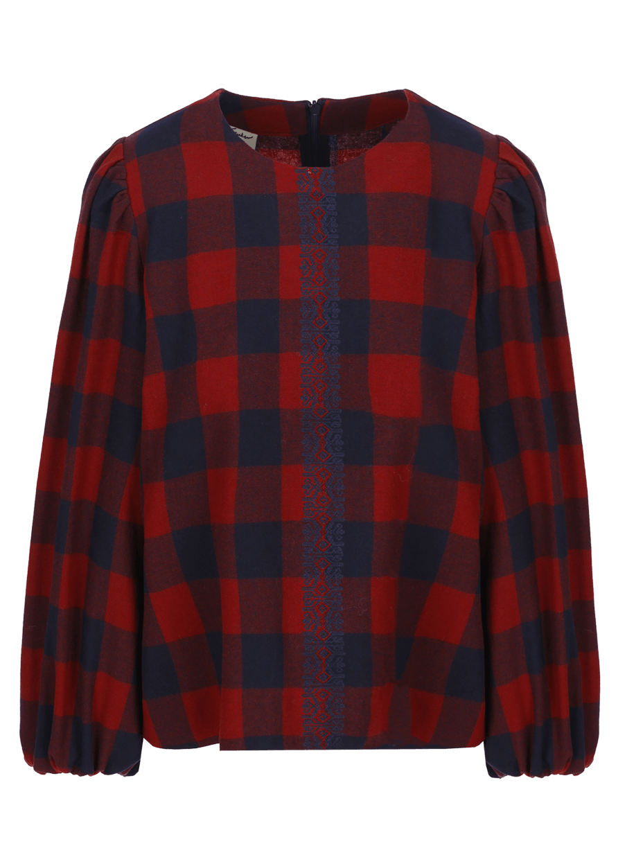 Luis Trenker Blusa con motivo a quadri modello Lugiada Nuovi prodotti