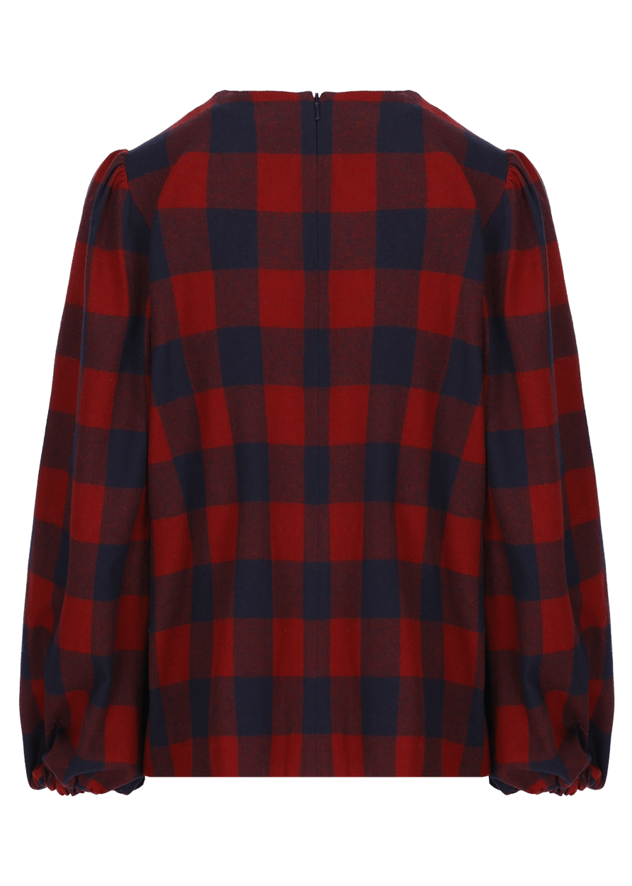 Luis Trenker Blusa con motivo a quadri modello Lugiada Nuovi prodotti