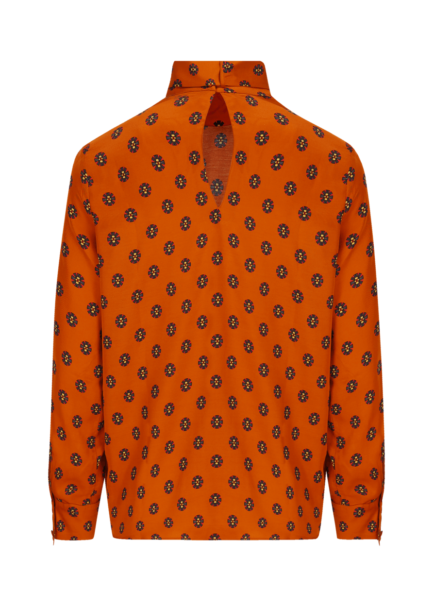 Luis Trenker Blusa modello Lubianca con fiocco e stampa Bestseller