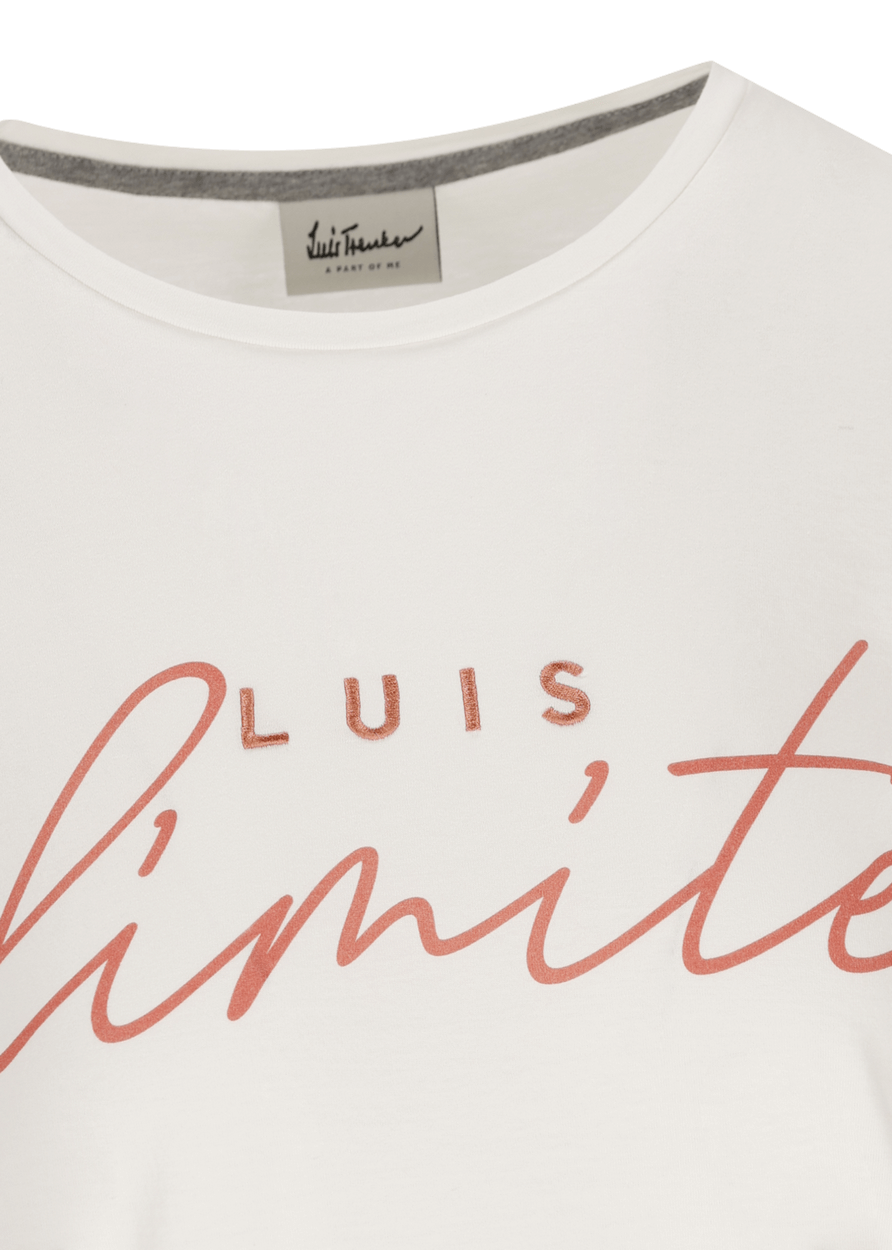Luis Trenker T-shirt con slogan Luis Unlimited Offerte giornaliere