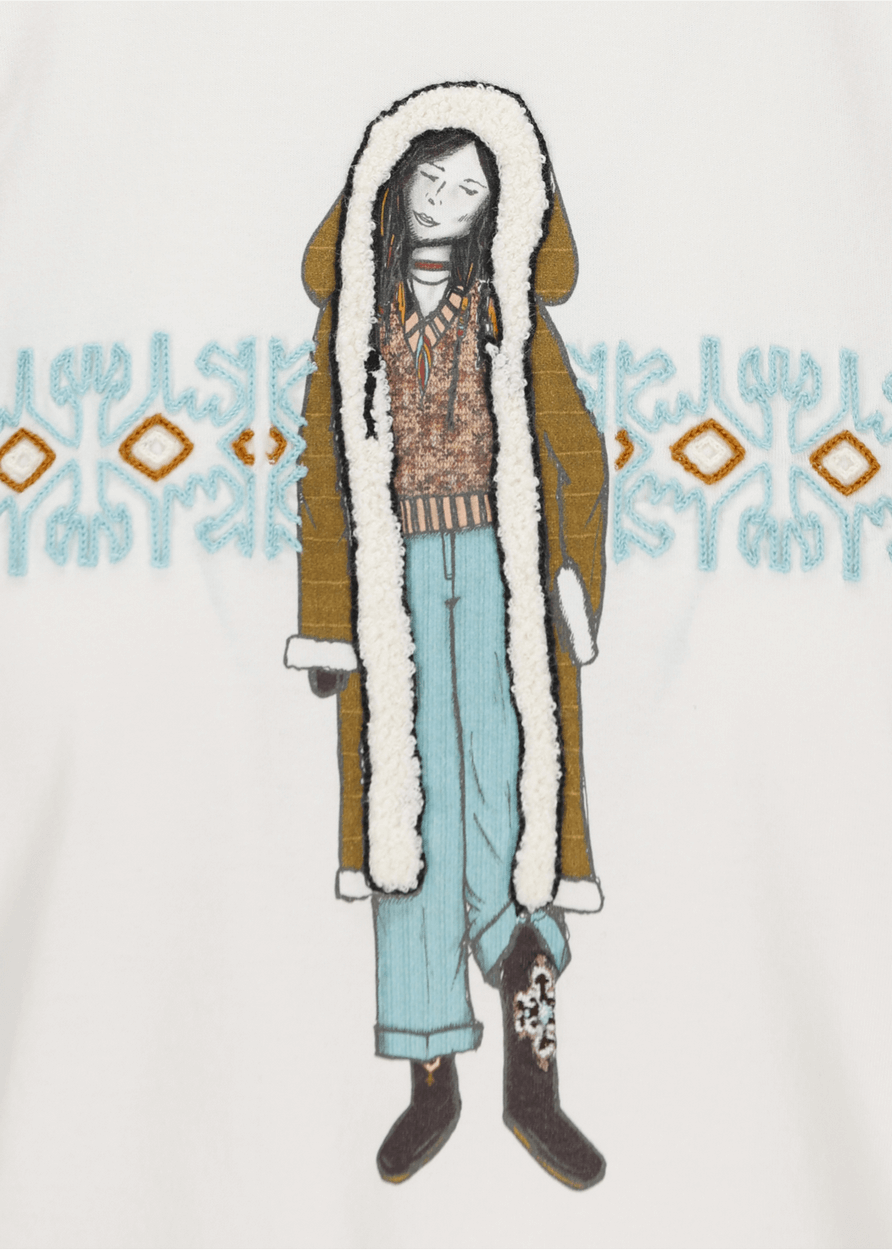 Luis Trenker T-shirt con stampa e ricamo modello Ludina Super Saving Price