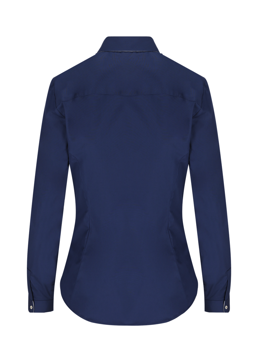 Luis Trenker Blusa in cotone elasticizzato modello Lubea In vendita