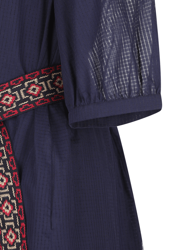 Luis Trenker Abito lungo in cotone con plastron modello Luceleste Promozione Limitata