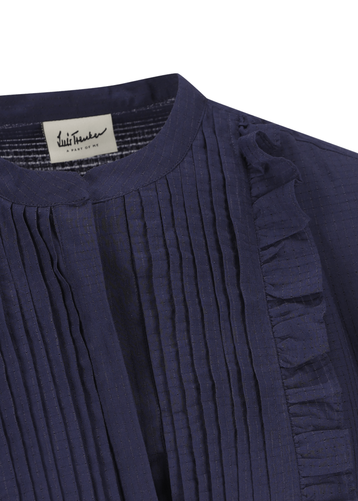 Luis Trenker Abito lungo in cotone con plastron modello Luceleste Promozione Limitata