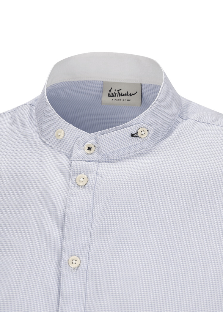 Luis Trenker Camicia con colletto alla coreana modello Lubernet Outlet