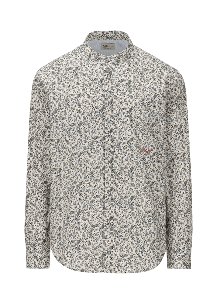 Luis Trenker Camicia con motivo floreale Lubernet Hotsell