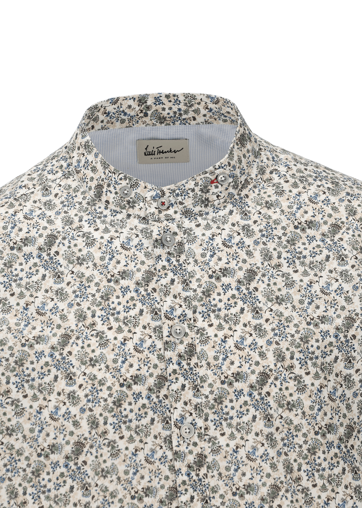 Luis Trenker Camicia con motivo floreale Lubernet Hotsell