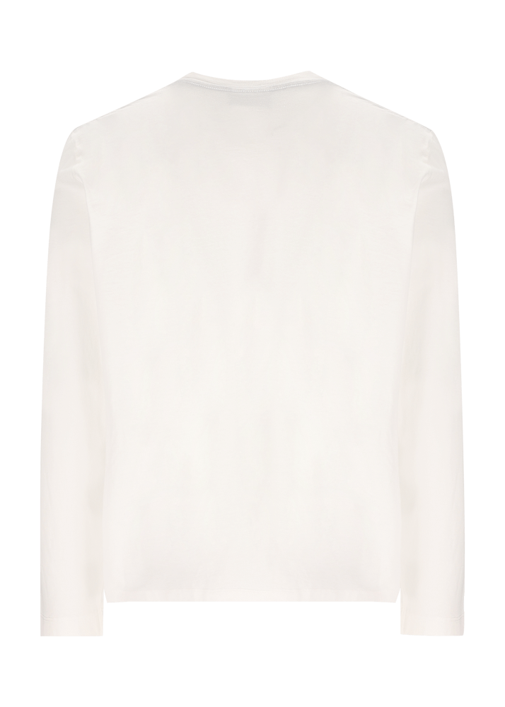 Luis Trenker Maglia a maniche lunghe con scritta Bergfreund Vendita Economica