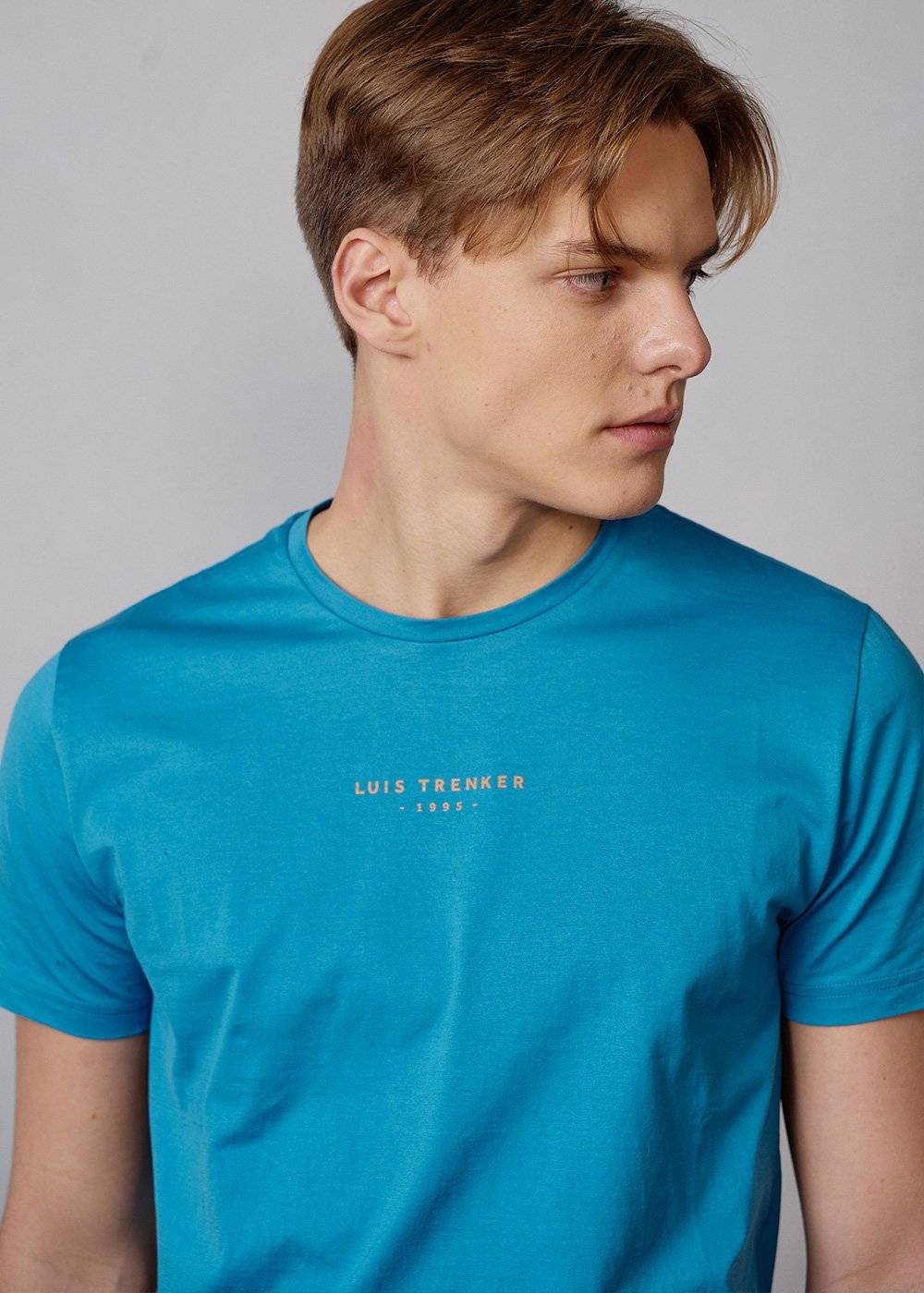 Luis Trenker T-shirt basic modello Lucarlo Grande vendita