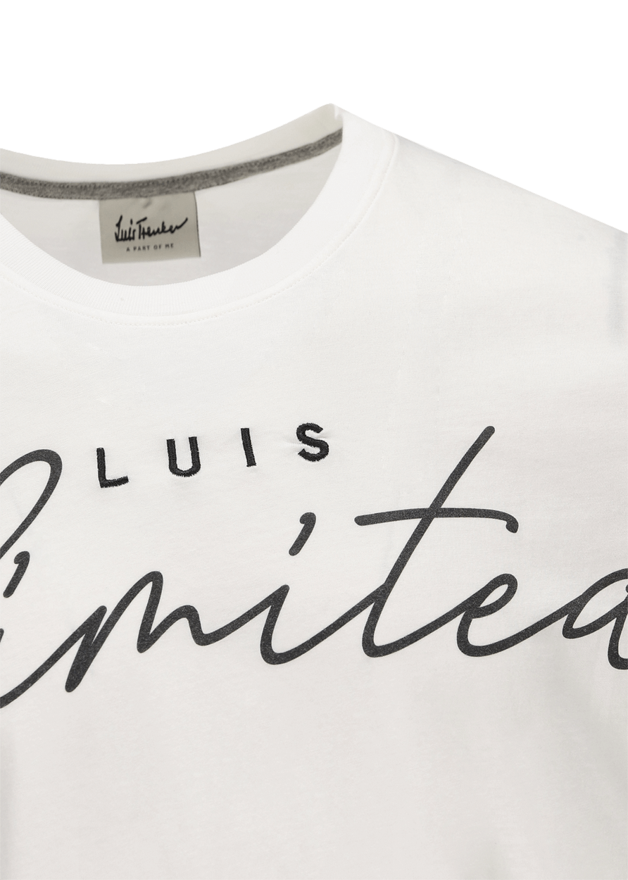 Luis Trenker Maglia a maniche corte con slogan Luis Unlimited Only for today