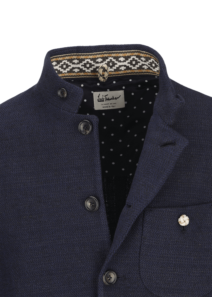 Luis Trenker Blazer con motivo a spina di pesce modello Lusandro Italia