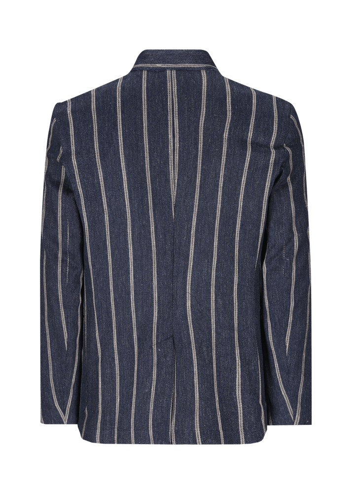 Luis Trenker Blazer in lino con motivo gessato modello Lusandro Nuovo