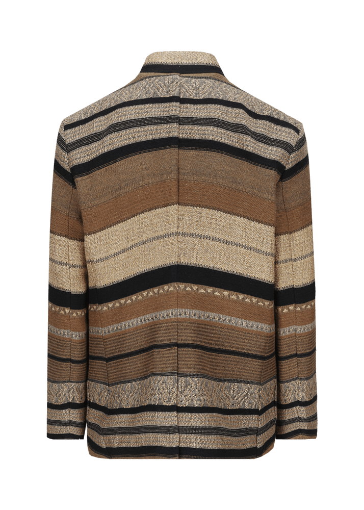 Luis Trenker Blazer in tessuto jacquard con motivo a righe modello Lusandro Vendita