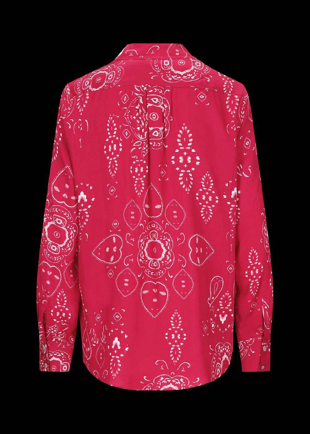 Luis Trenker Blusa in viscosa con stampa bandana modello Lubarbara Prezzo Ridotto