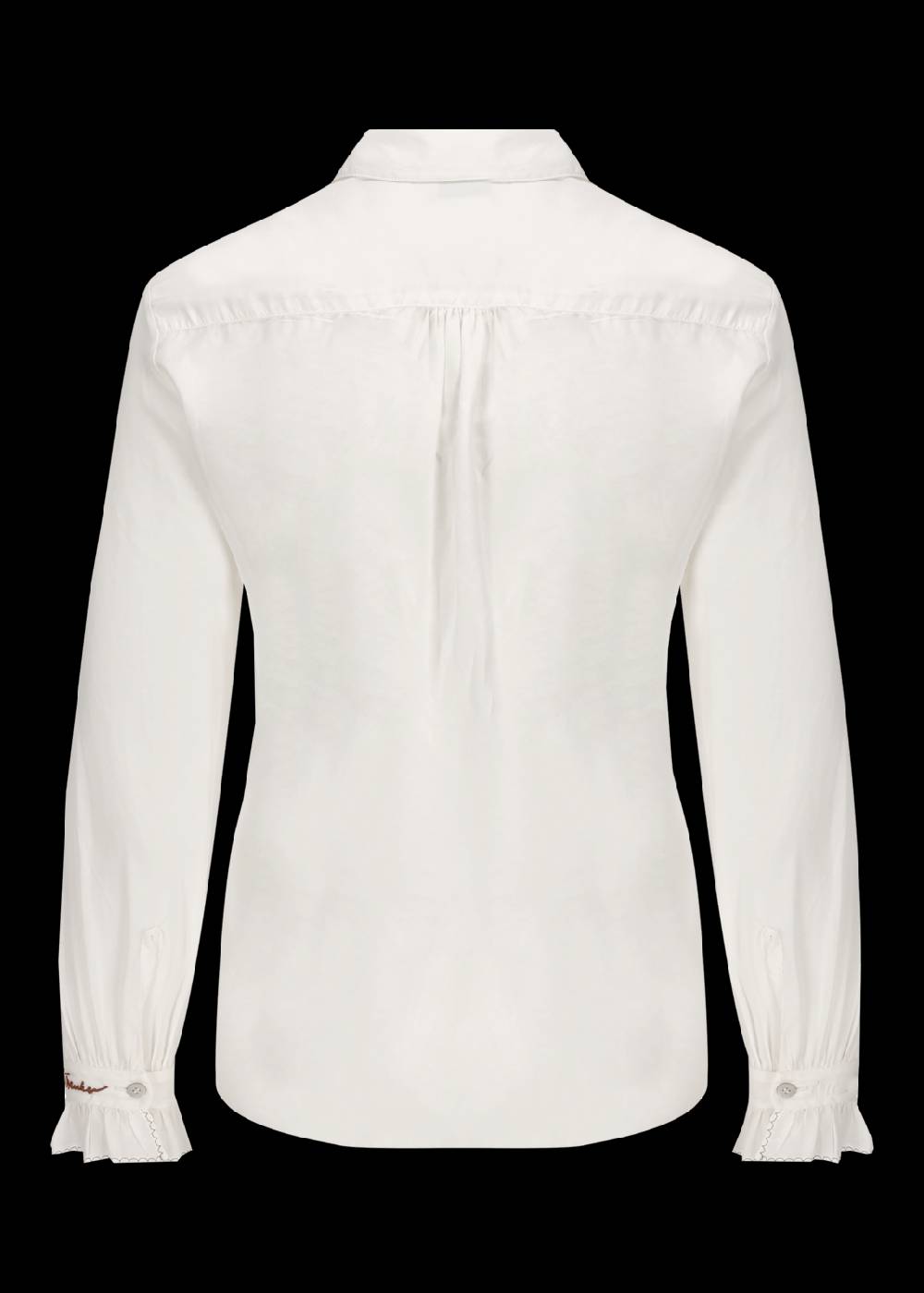 Luis Trenker Blusa con volant modello Lubrenda Presa