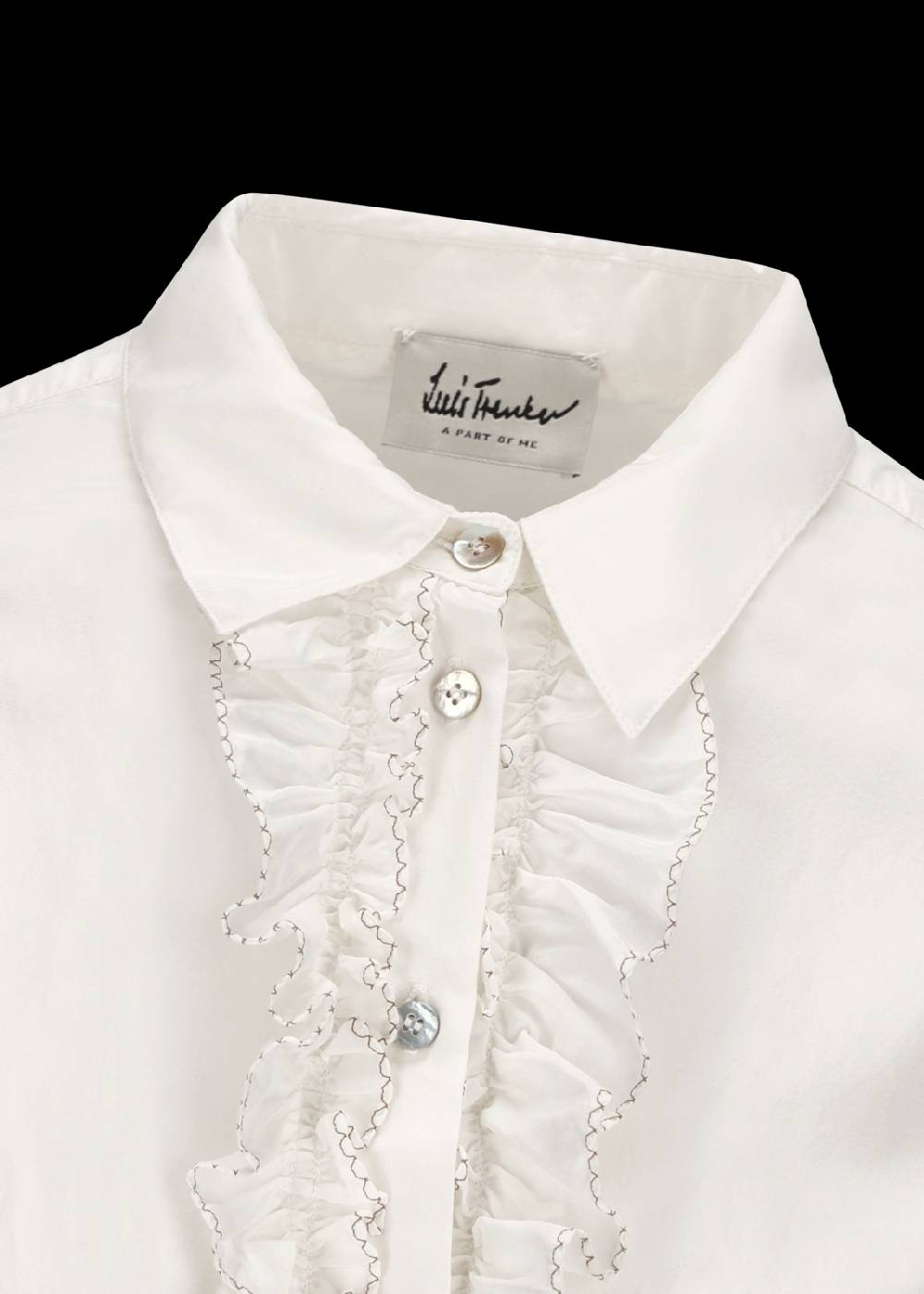 Luis Trenker Blusa con volant modello Lubrenda Presa