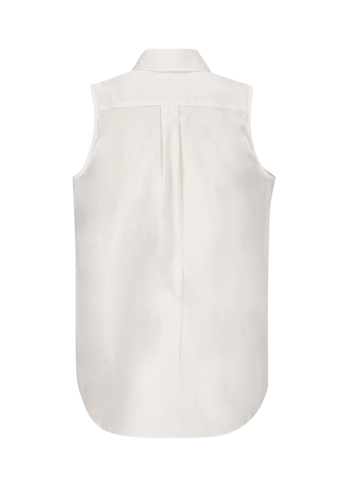 Luis Trenker Blusa in cotone smanicata modello Lubetta Sconto
