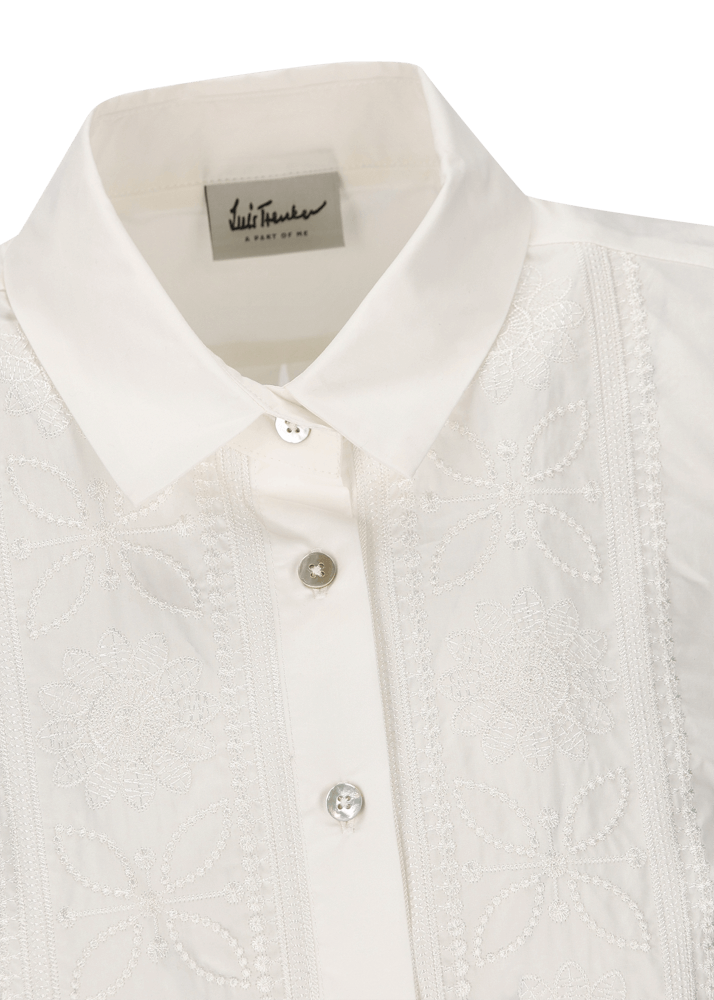 Luis Trenker Blusa in cotone smanicata modello Lubetta Sconto