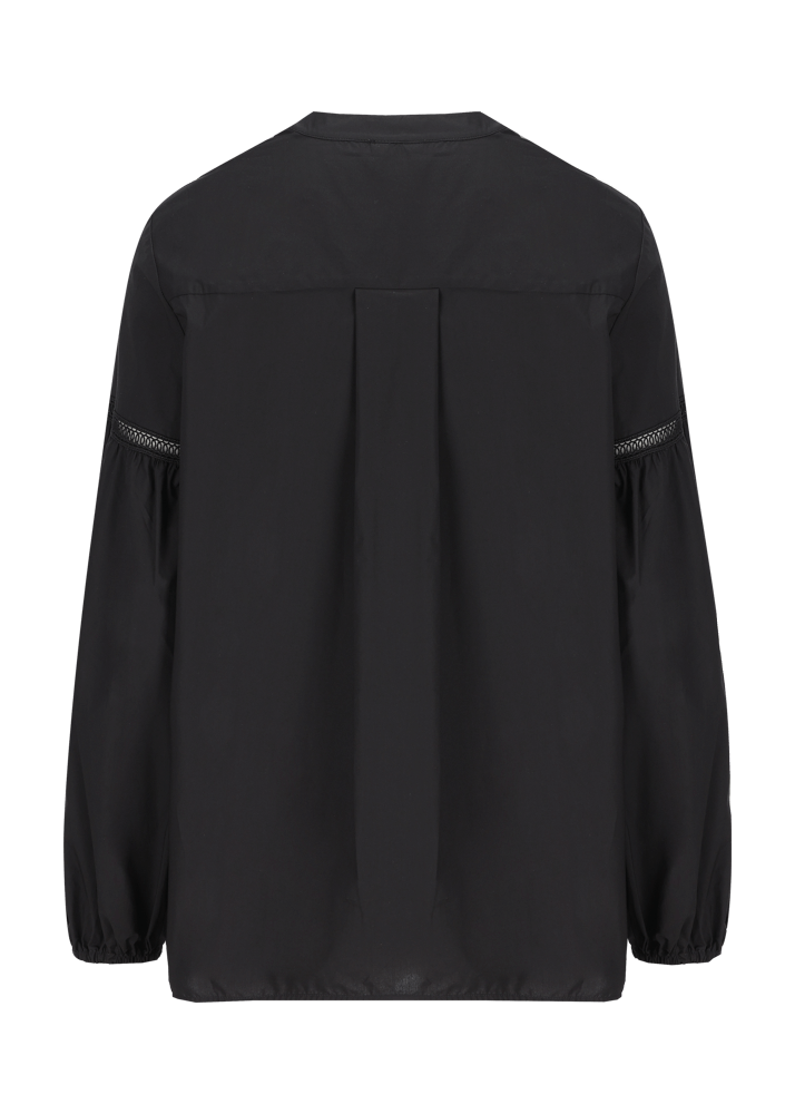Luis Trenker Blusa in cotone con maniche a sbuffo modello Lufanny Online