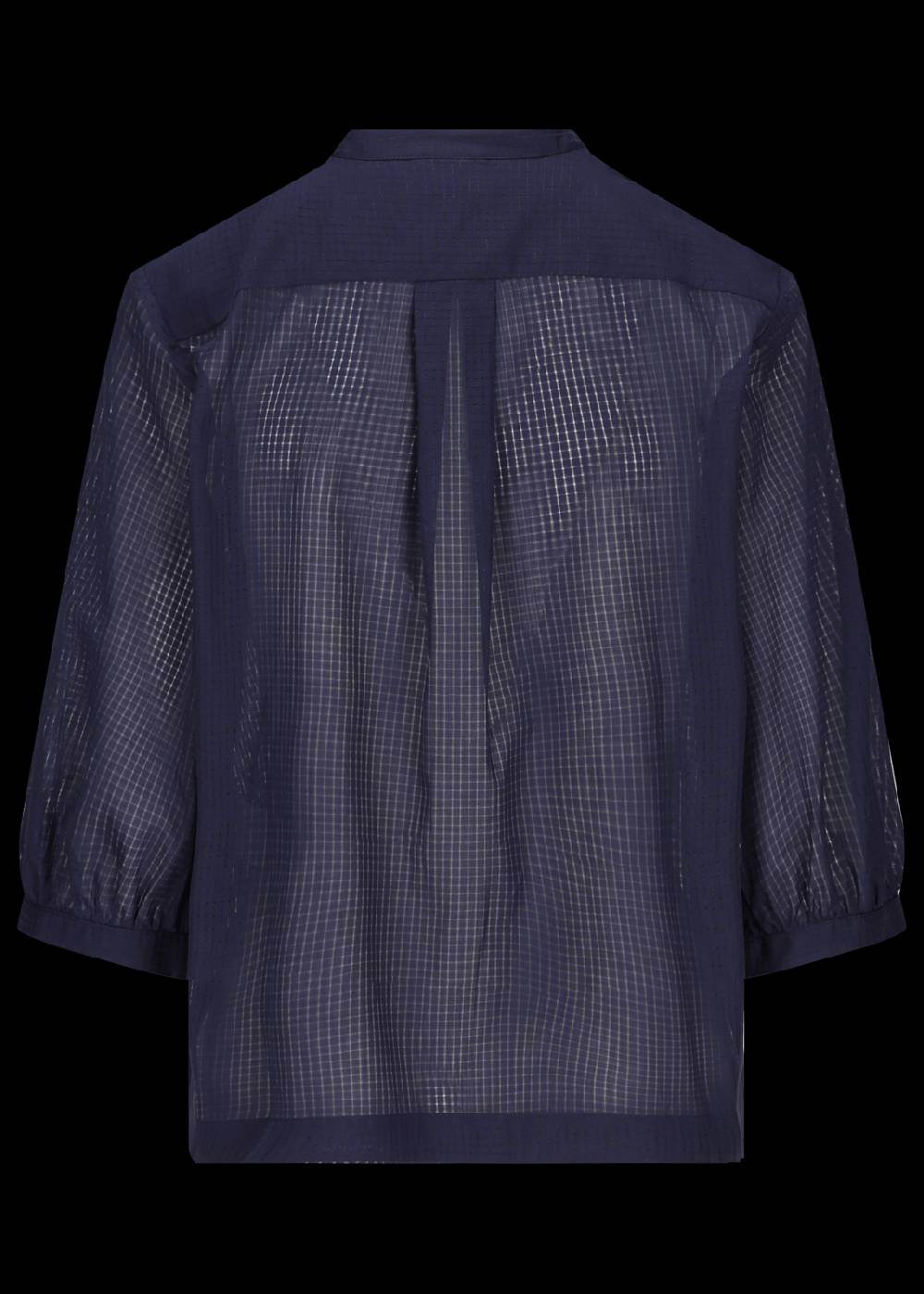 Luis Trenker Blusa in cotone con plastron modello Lufasta In Vendita