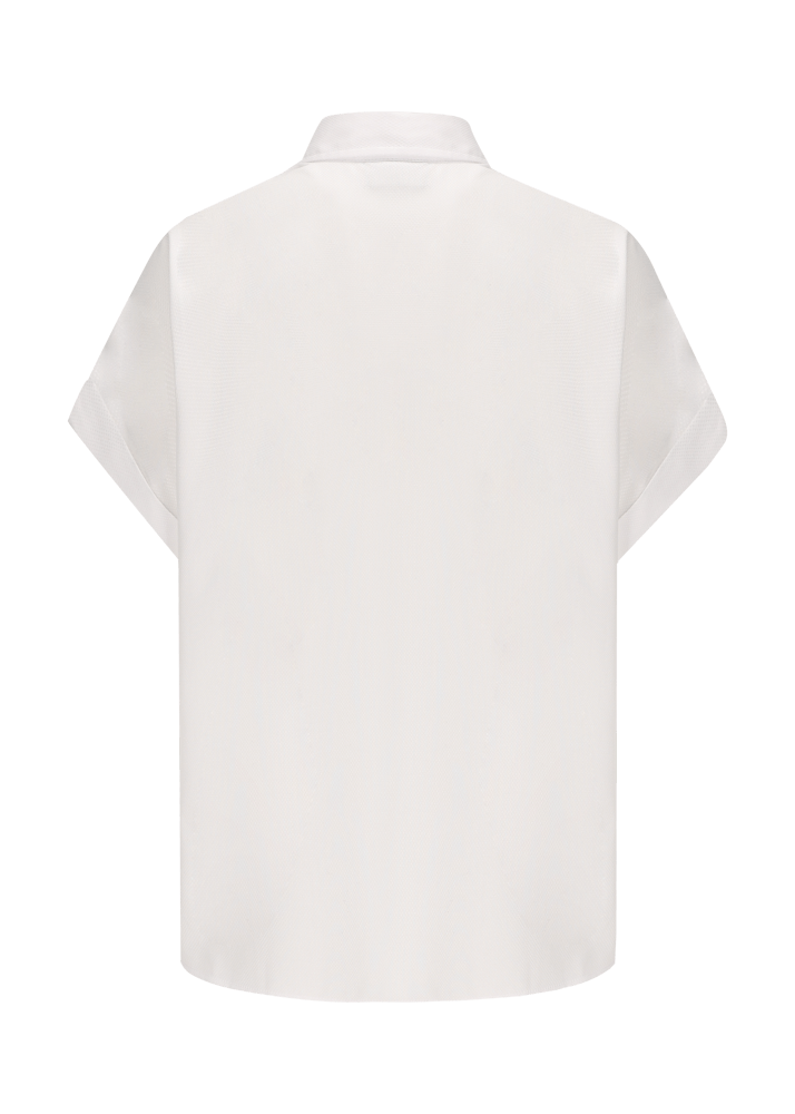 Luis Trenker Blusa in cotone a maniche corte modello Luflora Offerte