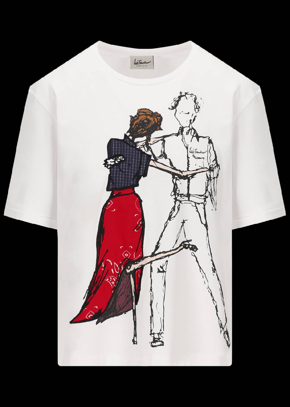 Luis Trenker T-shirt a maniche corte con motivo tango modello Lutara Offerta speciale