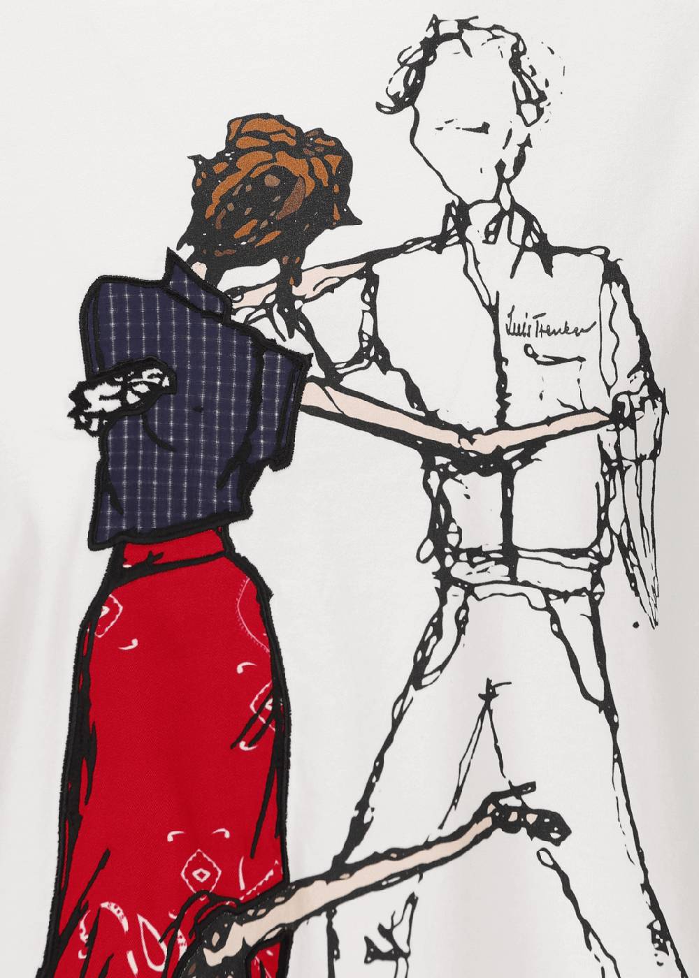 Luis Trenker T-shirt a maniche corte con motivo tango modello Lutara Offerta speciale