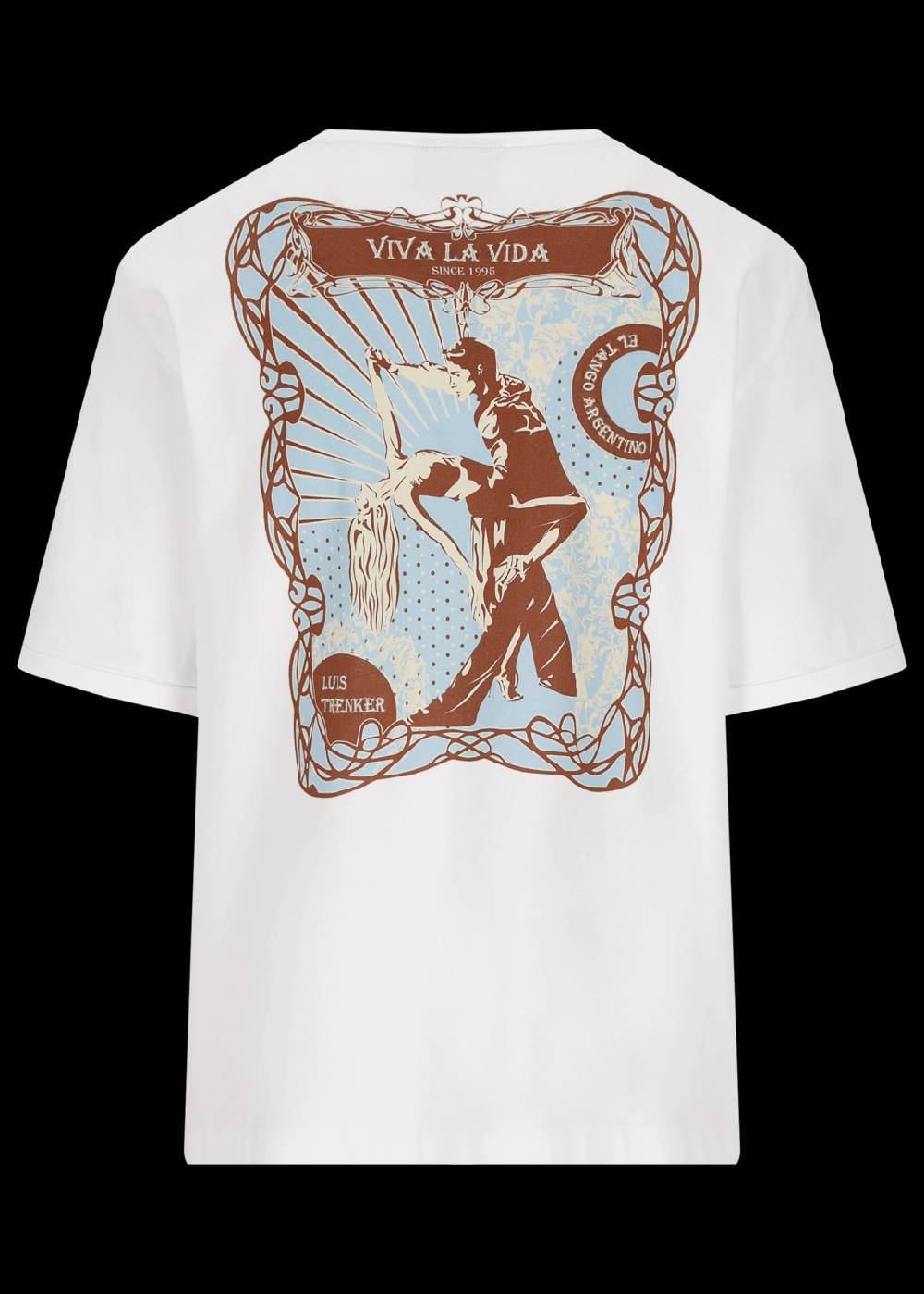 Luis Trenker T-shirt con stampa sulla parte posteriore modello Lutima Comprare a buon mercato